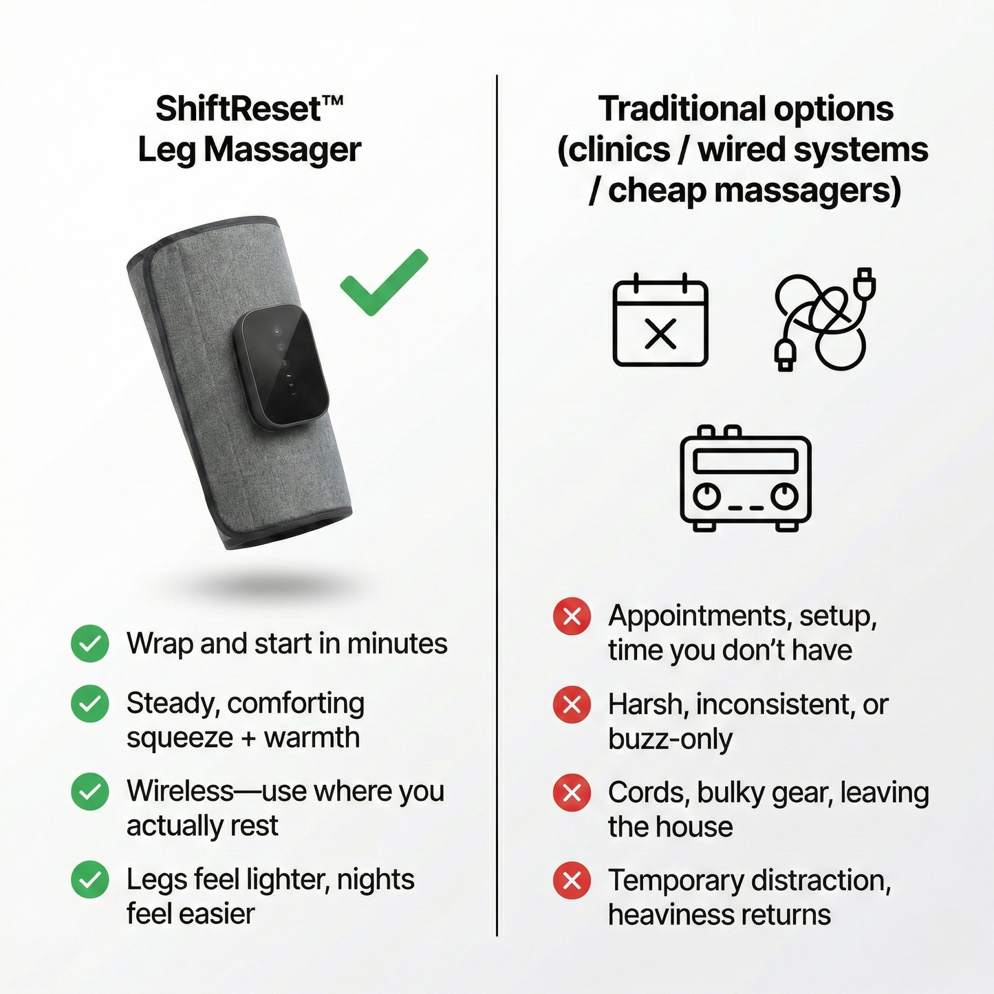 ShiftReset™ Leg Massager